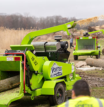 Tree Removal with Wood Chipping Services